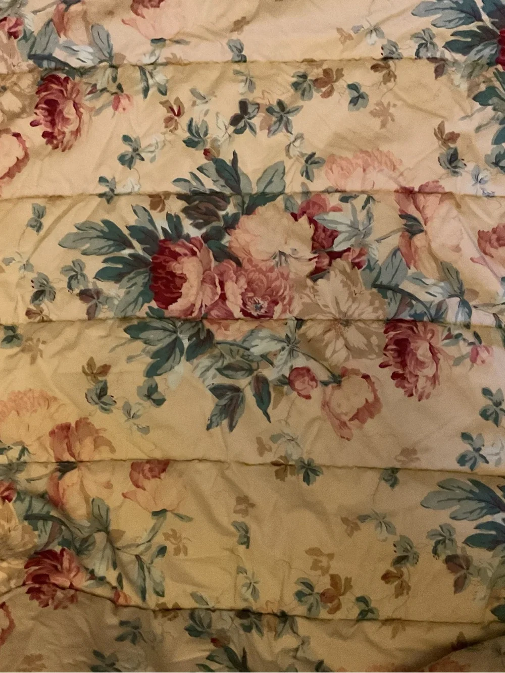 Vintage Ralph Lauren Elsa Grasslands Quilt Floral Comforter Bedding Full/Queen
